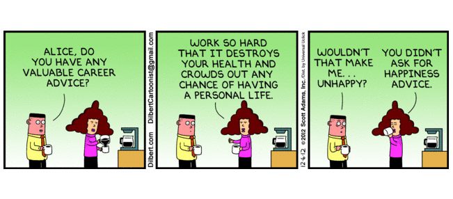 dilbert strip health advice