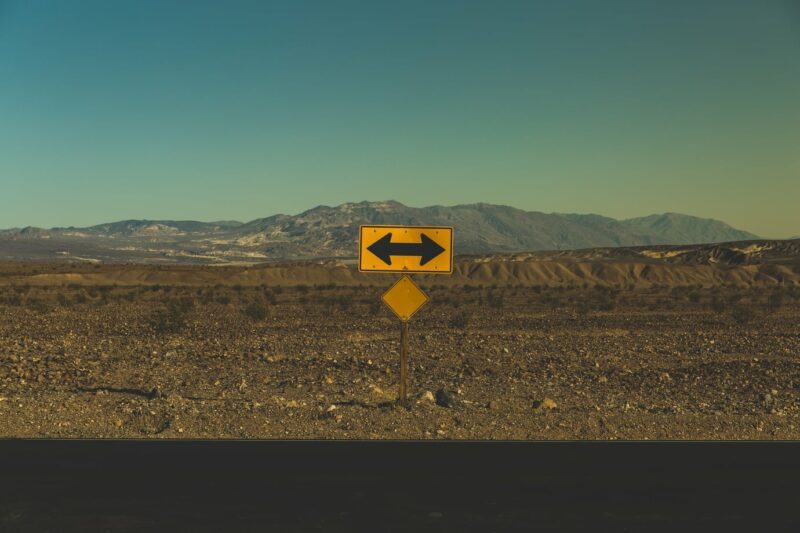 sign in the desert