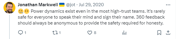 360 Degree Feedback anonymity 360 Degree Feedback anonymity