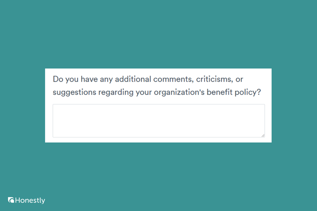 Employee Benefits Survey question 13 Employee Benefits Survey question 13
