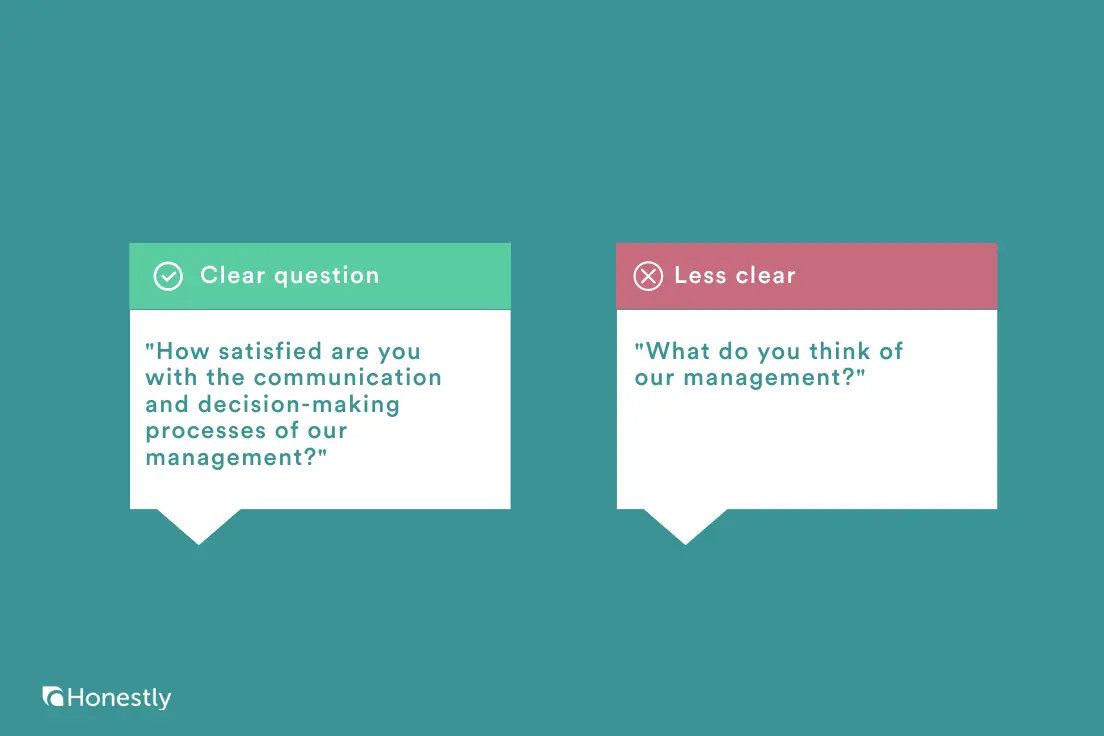 employee engagement survey clear questions example