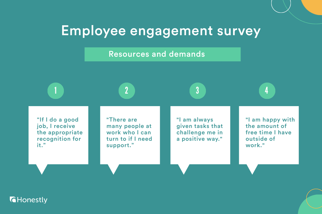 resources and demands employee survey questions