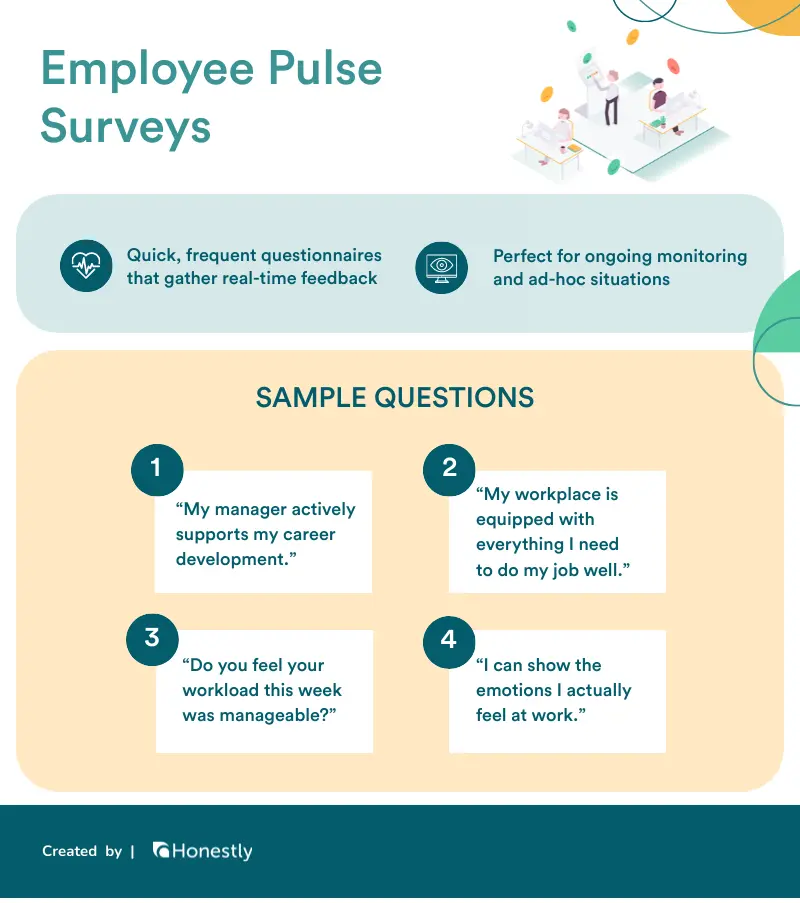 The Ultimate Guide to Employee Pulse Surveys (+10 Questions) | Honestly