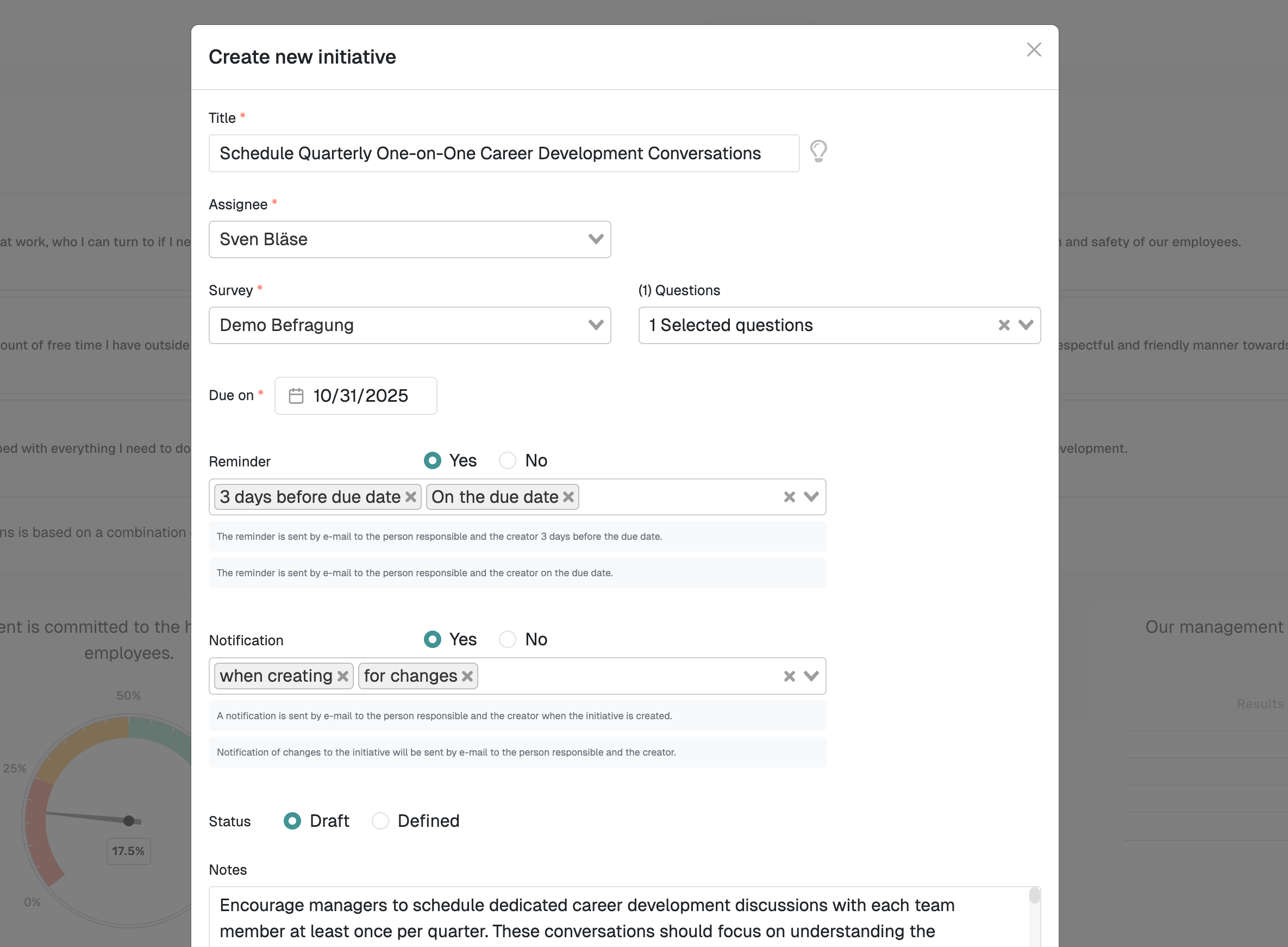 survey tool statistics and reports
